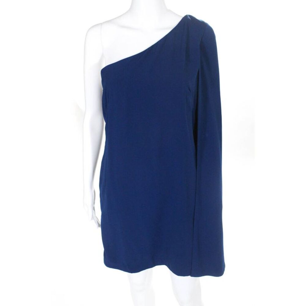 Jill Jill Stuart Womens Sapphire Cape Shift Cocktail Dress Blue Size 6 10443499